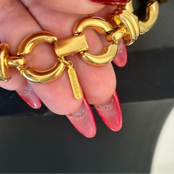 Cacharel vintage choker style large unique link necklace - Picture 3 of 6